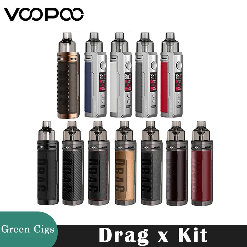 Оригинальный VOOPOO Drag X Kit 80 Вт Pod Vape 4 5 мл картридж PnP катушки VM6 VM1 18650 Ом поддержка