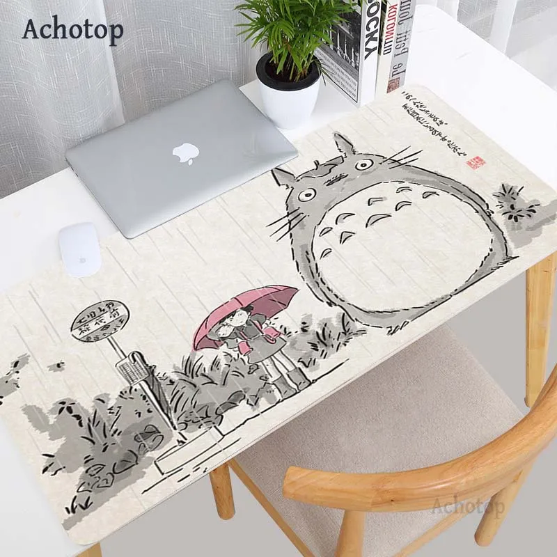 large anime pink mousepad gamer kawaii mouse pad cute gaming accessories keyboard mouse pad rubber otaku big laptop desk mats free global shipping