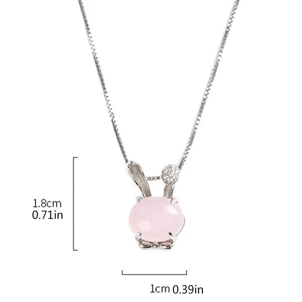 Креативное ожерелье с подвеской в виде милого кролика мультяшный модный подарок