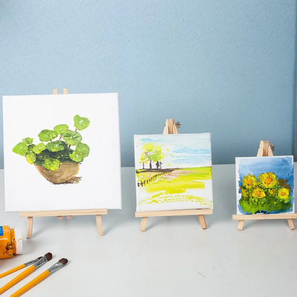 Белая пустая квадратная Художественная холст деревянная доска рамка для