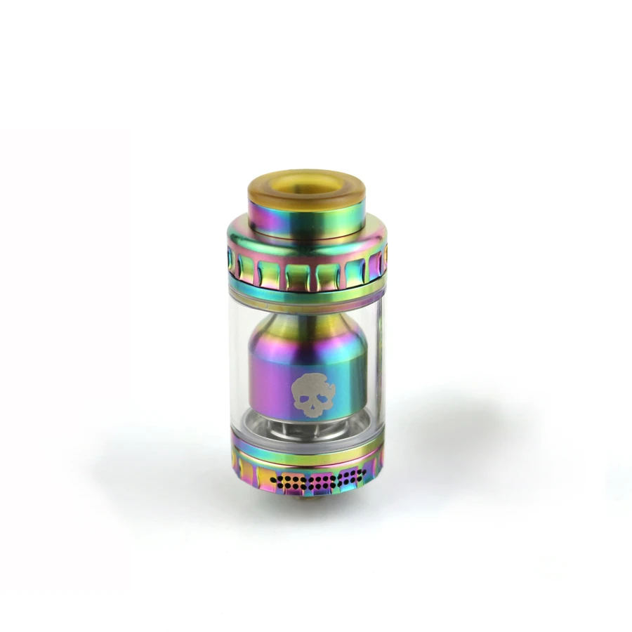 Dovpo Blotto RTA распылитель с 2/6 мл стеклянный пузырьковый/ULTEM пузырьковый бак 510 резьба 26 мм Диаметр Vape Танк против Dead Rabbit RTA - Цвет: rainbow