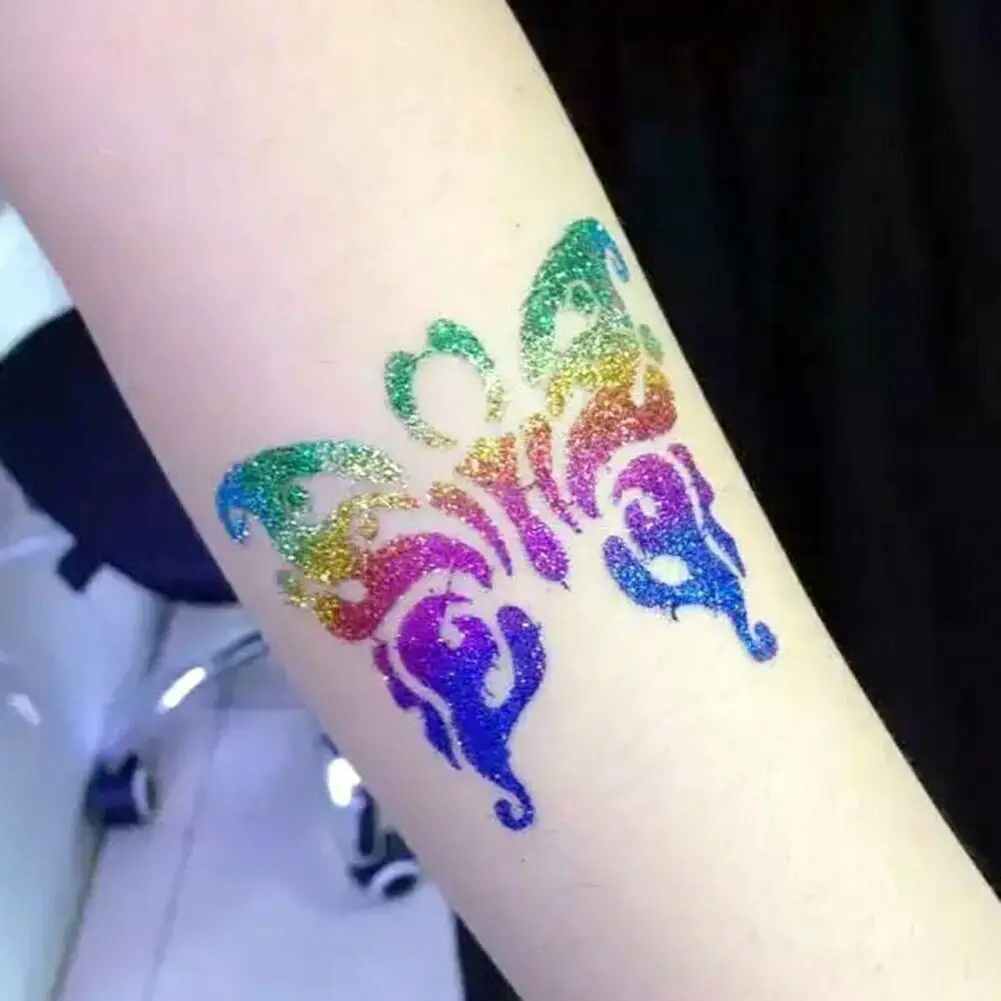 Блестящие наборы для татуировки боди арт Полуперманентная временная татуировка