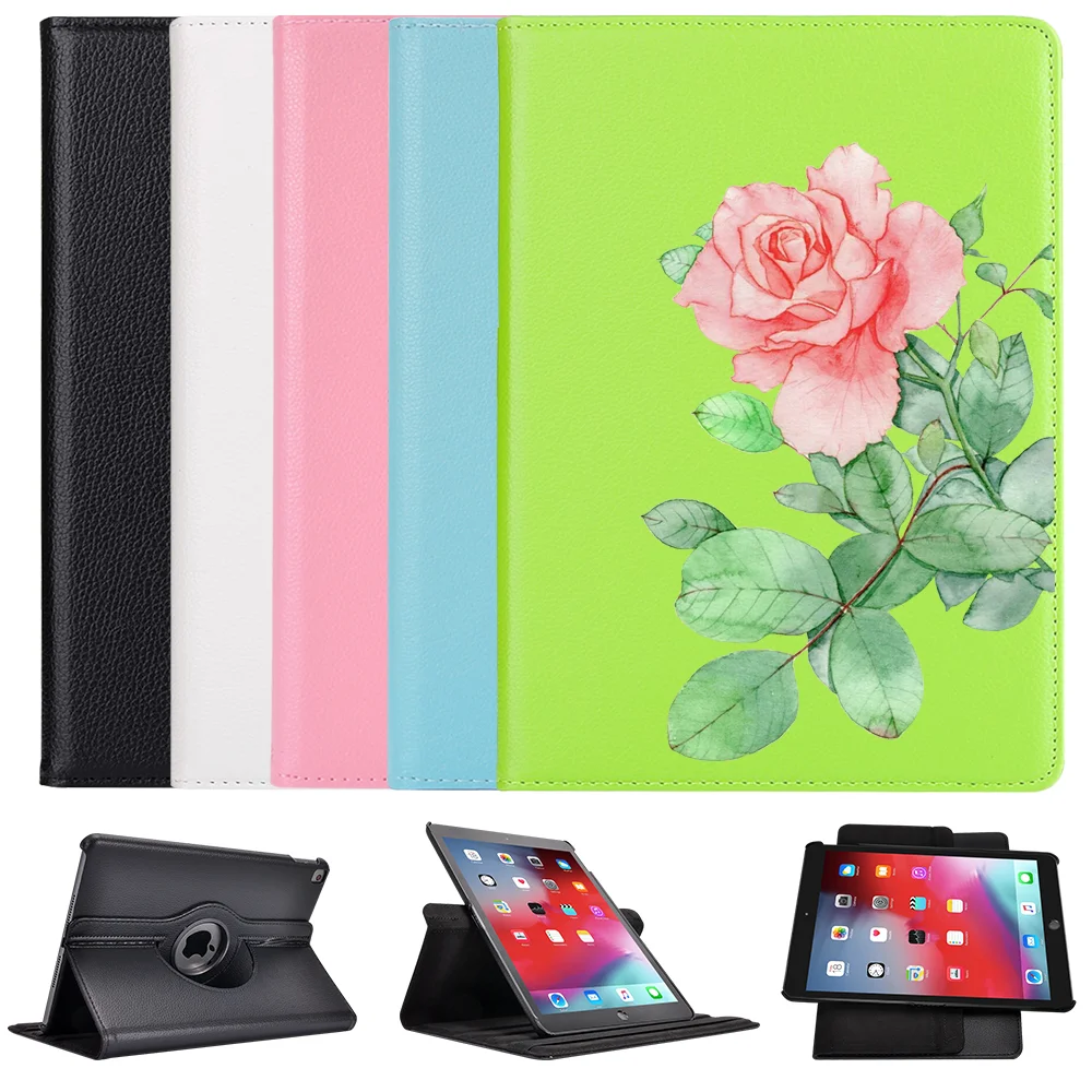 Чехол-книжка для Ipad Pro 360 2020 12 9 10 5 дюйма Mini 1 2 3 кожа вращающийся на 7 ° | Компьютеры и