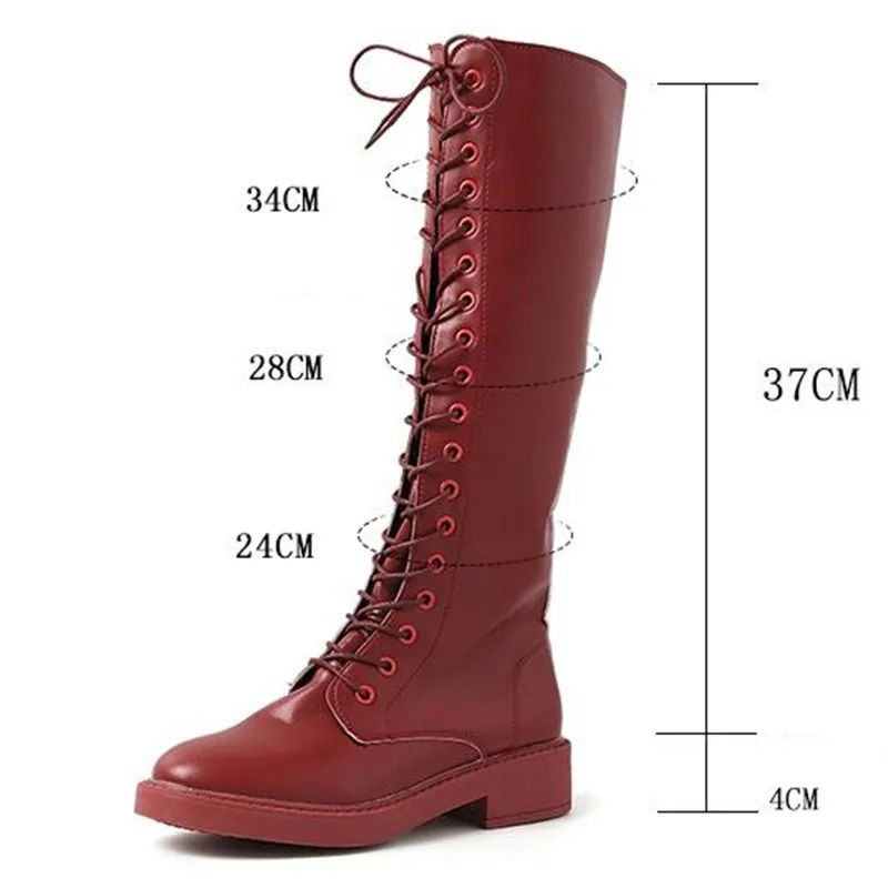Стильные сапоги до колена ярких цветов в байкерском стиле; женские сапоги из лакированной кожи на молнии с квадратным каблуком; красивые уличные высокие сапоги; Botas Mujer