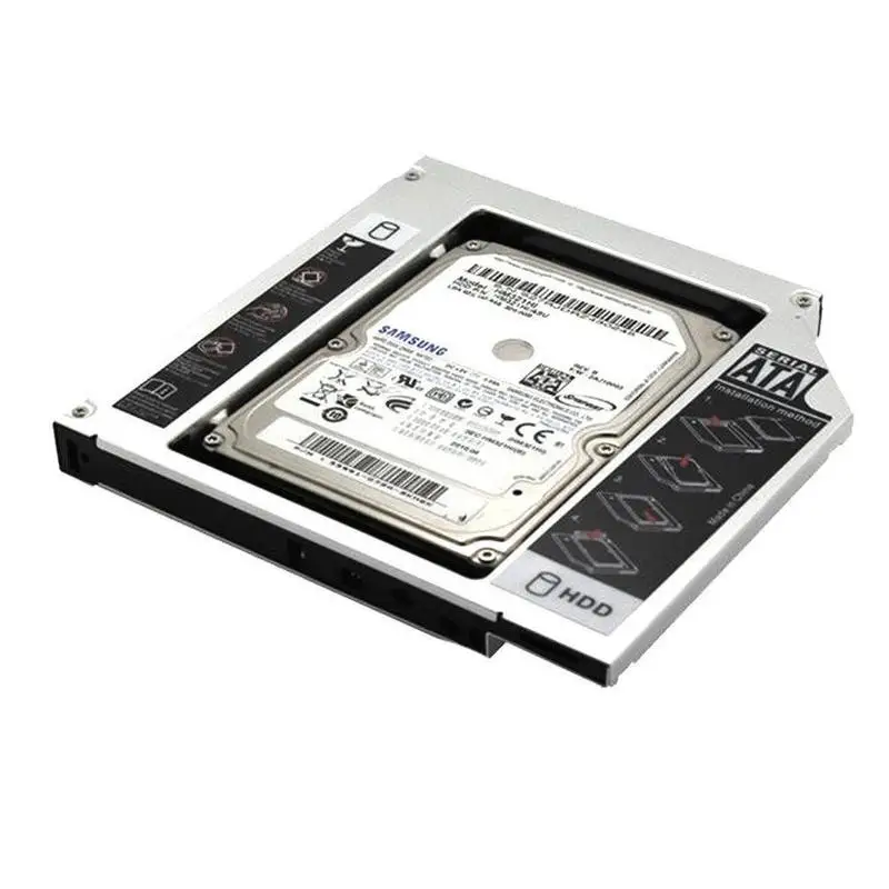 12,7 мм SATA 3,0 2nd HDD Caddy 2," чехол для SSD, HDD жесткий диск Корпус DVD адаптер 2 ТБ для ноутбука CD-ROM оптического устройства
