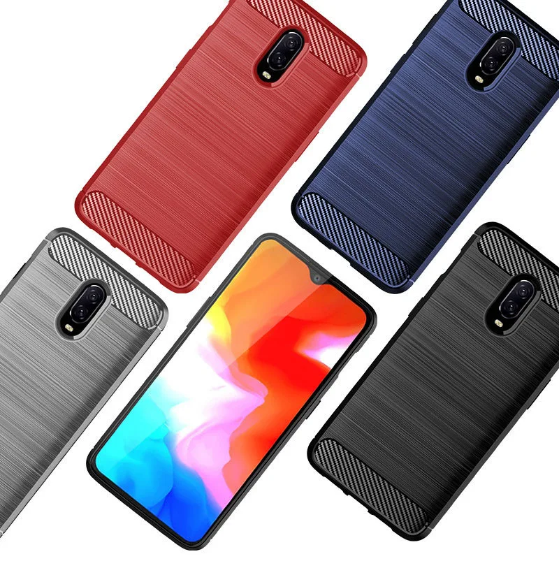 3D чехол из углеродного волокна для OnePlus 6T 6 противоударный Броня Телефон Ультра