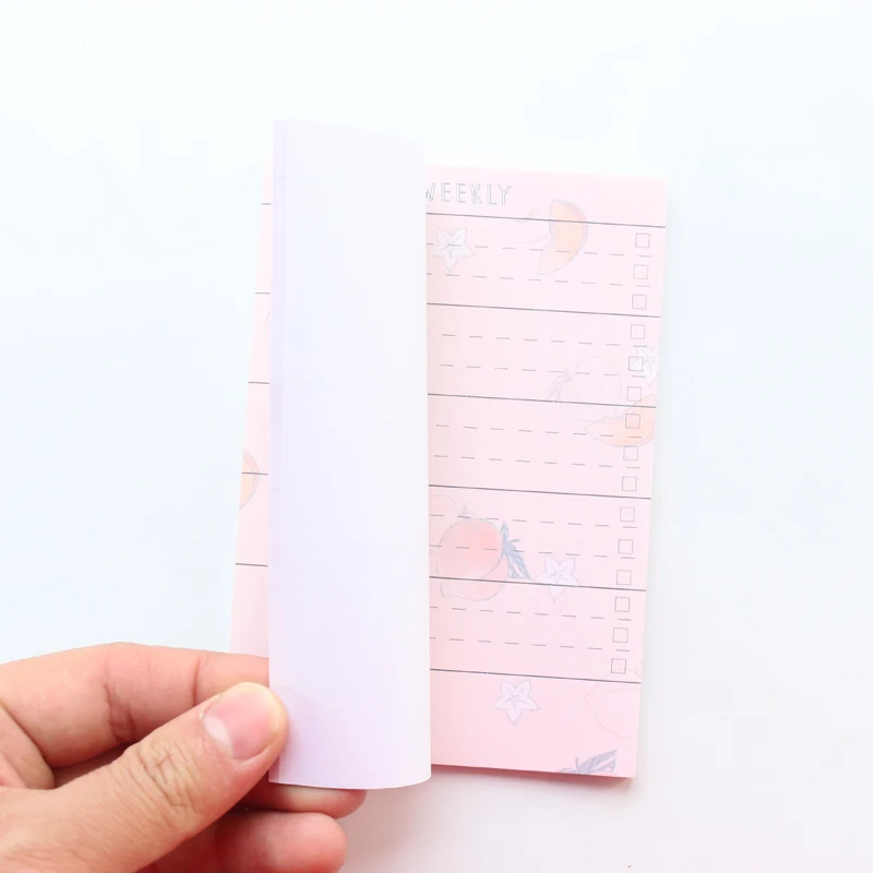 Domikee клейкий еженедельный органайзер для заметок с принтом конфет и фруктов