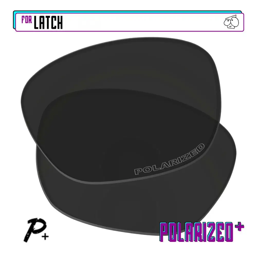 EZReplace Polarized Replacement Lenses for - Oakley Latch Sunglasses - Black P Plus