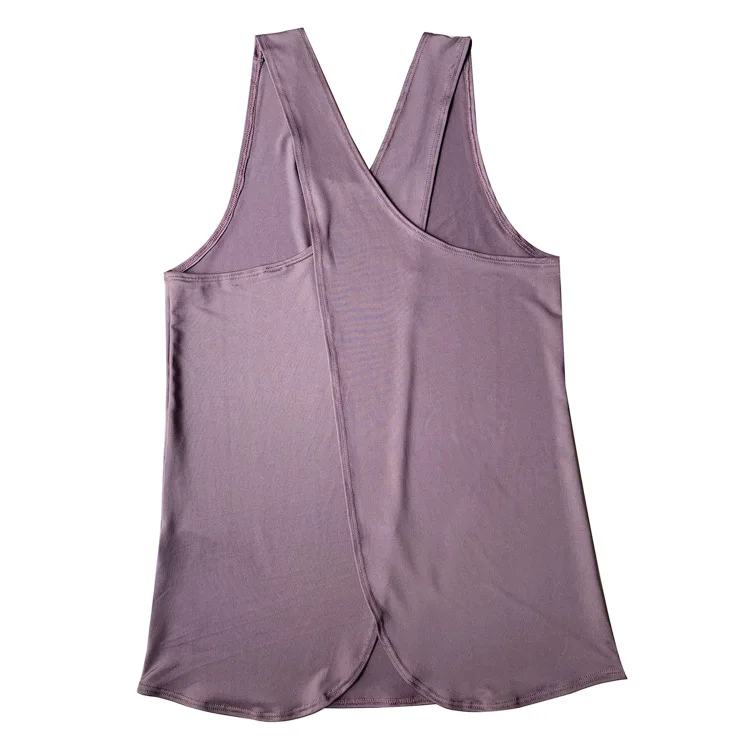 

The new 2021 sleeveless shawl condole top sports vest