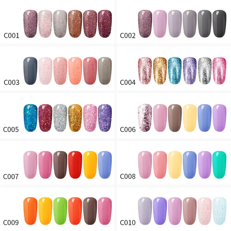 Belen 6PCS Nail Gel Set Soak Off UV LED Varnish For Manicure 10ml Candy Color Polish Art Lacquer 10ML | Красота и здоровье