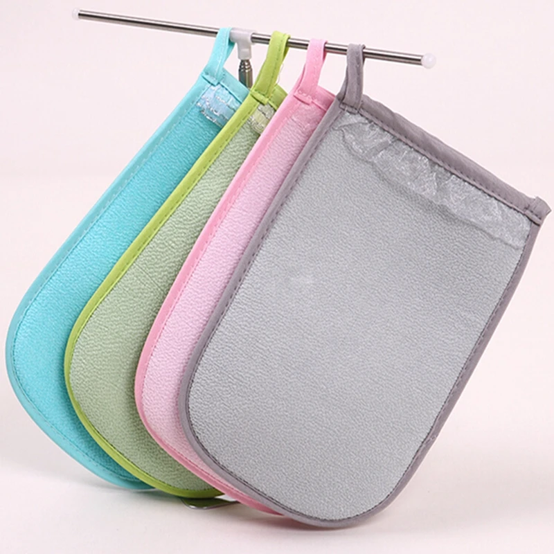 Мягкие двухсторонние перчатки для ванны с сильной дезактивацией щетка премиум