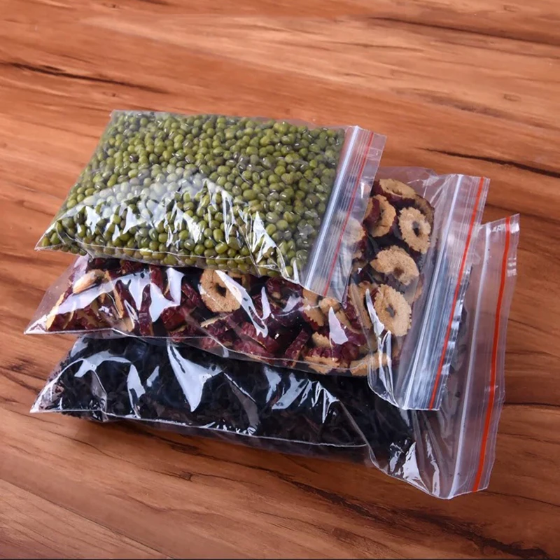 100 шт маленькие размеры прозрачные сумки с замком на молнии мини упаковка для