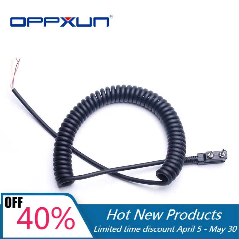 

Горячая Распродажа DIY K-Head Walkie Talkie Speaker Cable для Baofeng UV5R Kenwood TK-240 Linton Hand 2 Pin 4 Wire Mic Speaker Line