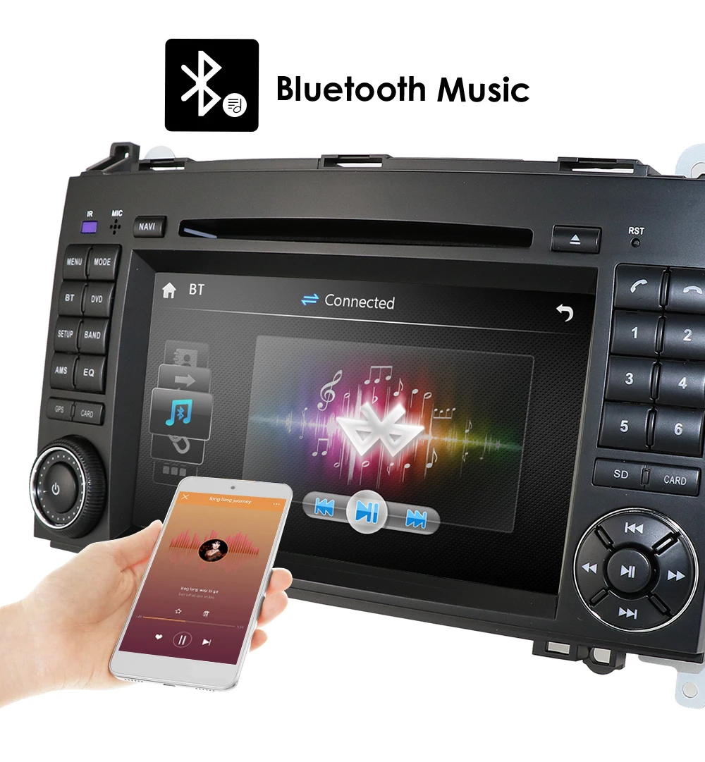 7 дюймов GPS Автомобильный DVD стерео для Мерседес Бенц Спринтер B200 W209 W169 B class 2DIN W245