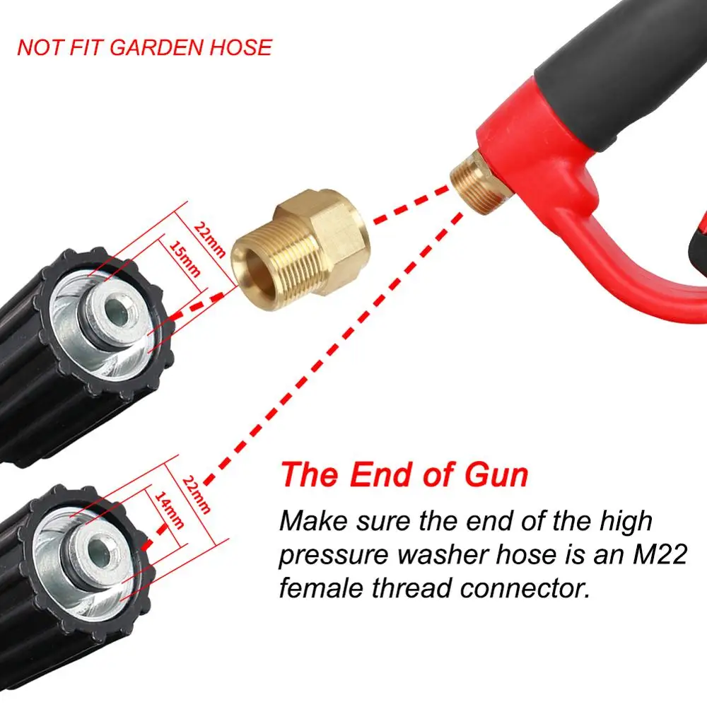 Ручной моечный пистолет высокого давления 5 насадок для моек | Автомобили и