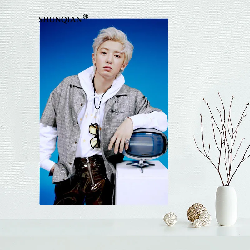 

Custom Singer Actor Park Chanyeol High Art Silk Canvas Poster Print Movie Picture Living Room Wall Home Decor 60x90cm