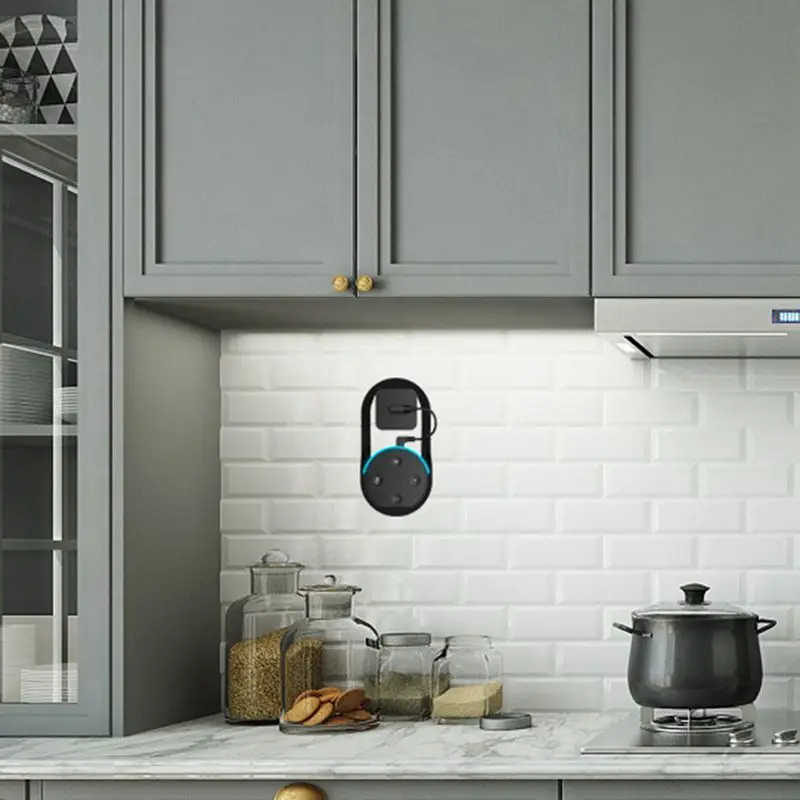 Echo Dot Holder Outlet Wall Mount Hanger Stand Bracket for Alexa 2nd Generation Plug in Hanging Kitchen | Дом и сад