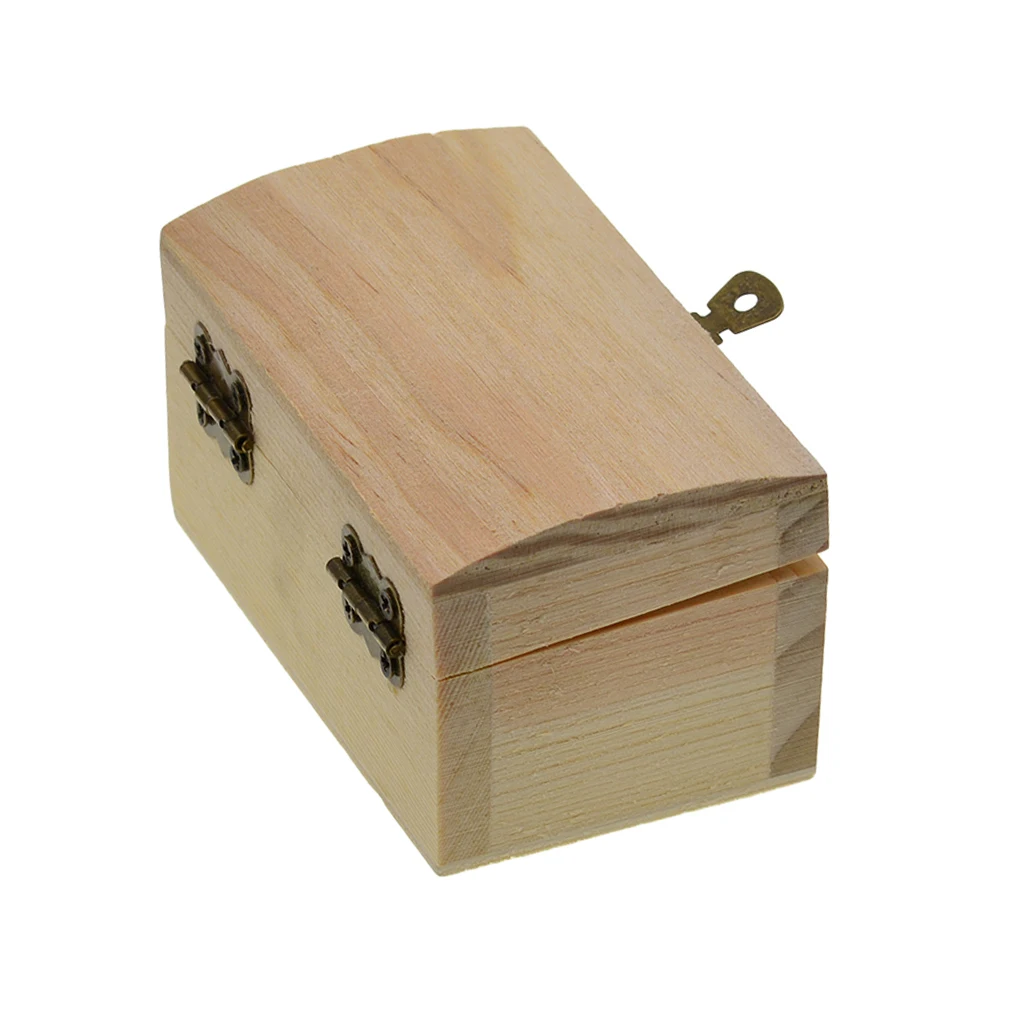 

Wood Unfinished Wooden Jewel Box Case For Kid's DIY Craft Woodworking Toys Art Square Shapes With Lids 90x55x50mm