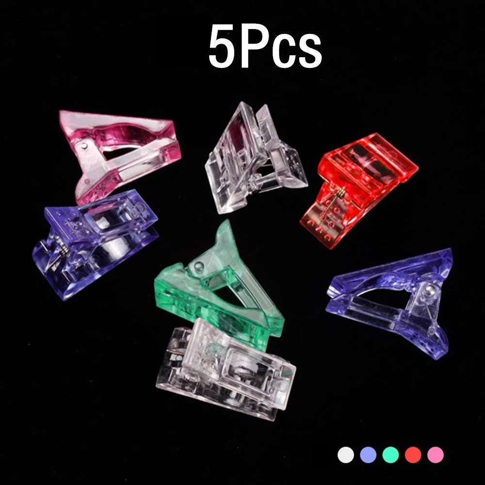 5 шт. прозрачные зажимы для ногтей наращивания геля на палец - Цена: 112.89