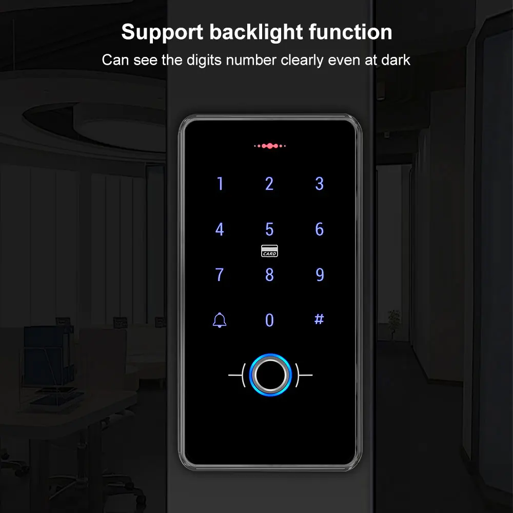 Водонепроницаемая RFID-клавиатура с защитой от дождя IP68 сканер отпечатков пальцев
