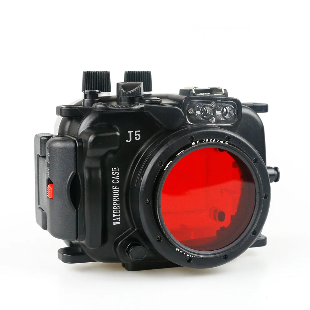 130 футов/40 м водонепроницаемый корпус для Nikon 1 J5 1J5 10-30 мм Сумка для объективов чехол для дайвинга
