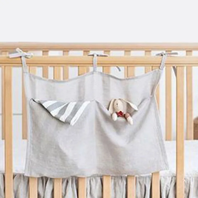 Подвесные мешки для хранения детской кроватки хлопковый органайзер