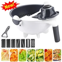 hot sales multifunctional vegetable patato carrot shred cutter slicer grater kitchen tool pp vegetable cutter food container