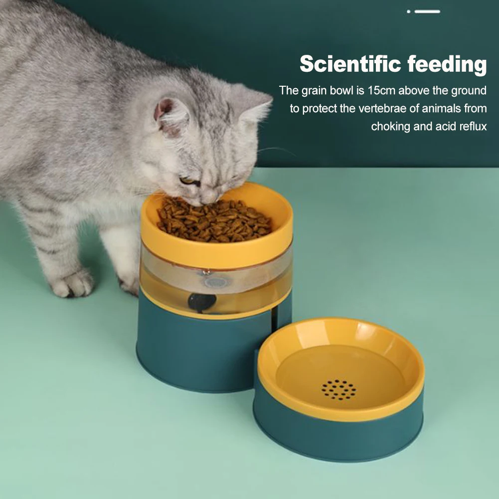 

Drinking Large Capacity Food Feeder Easy Clean Dish Cat Dog Detachable Bowl Automatic Multipurpose Pet Water Dispenser Storage