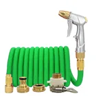 Горячая Распродажа, шлангы для водяного пистолета, выдвижной садовый шланг, регулируемая насадка, Европейский мощный шланг высокого давления, садовая система для полива белья