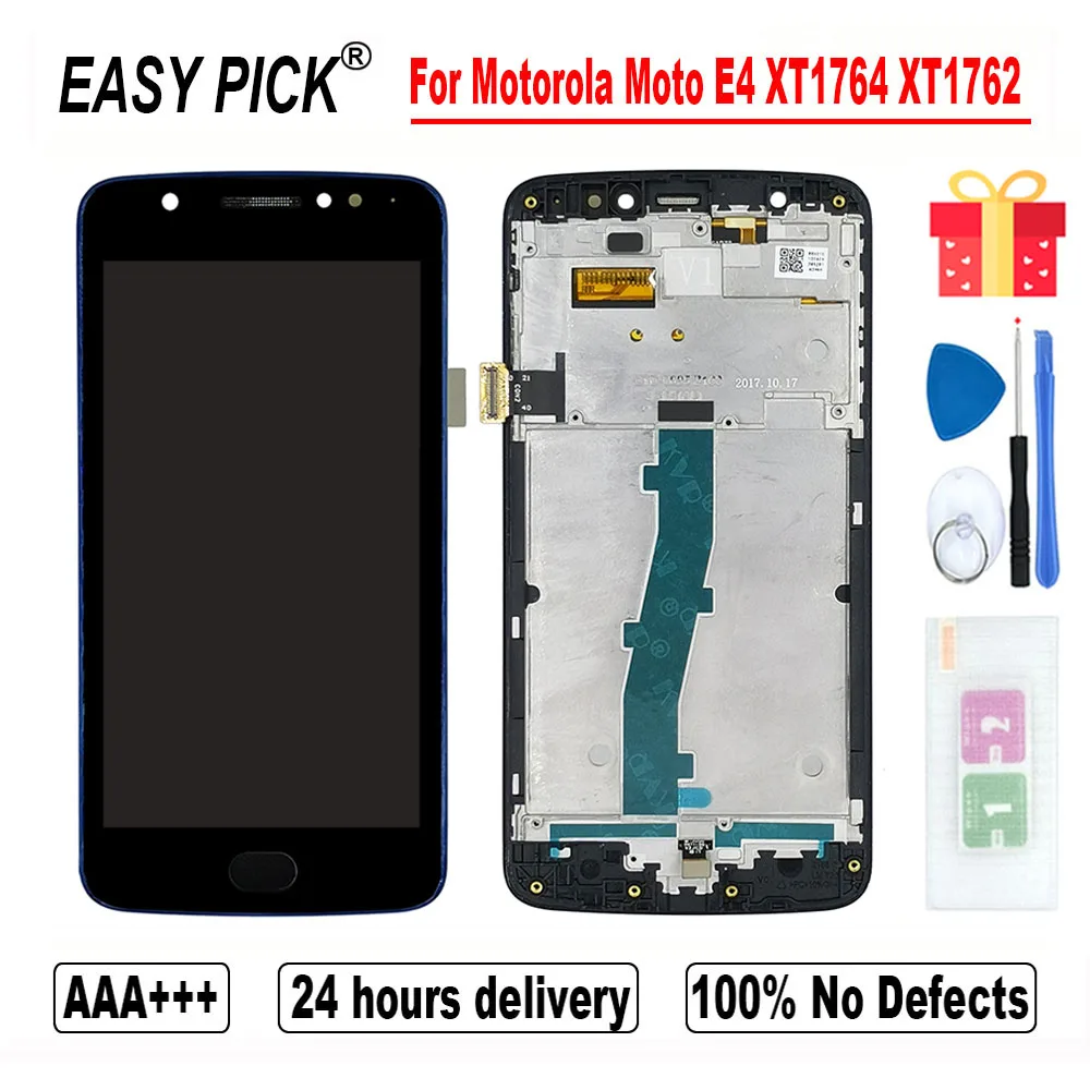 BR Версия для Motorola Moto E4 XT1764 XT1762 XT1768 ЖК дисплей сенсорный экран Digtizer сборка Plus XT1772