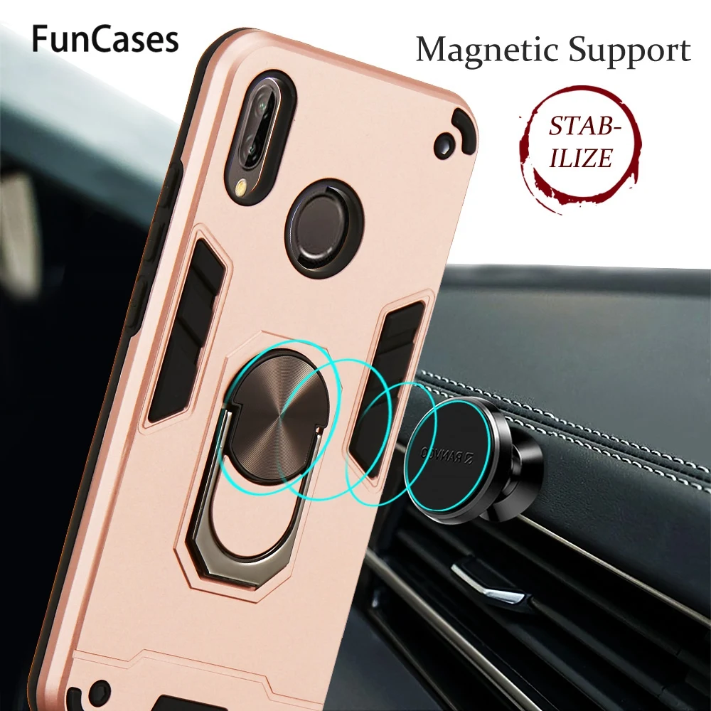 Магнитный держатель подставки бампер чехлы для Huawei Nova 5i магнитные чехол телефона