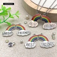 enamel rainbow cloud colorful charms pendant for jewelry findings diy necklaces bracelet earrings making handmade aceessories