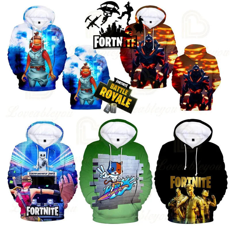 

Men and Women NEW Fortnite Kids Hero Tops 2021 Boys Girls Crow Shoot Game 3D Print Hoodie Sweatshirt Harajuku Clothing