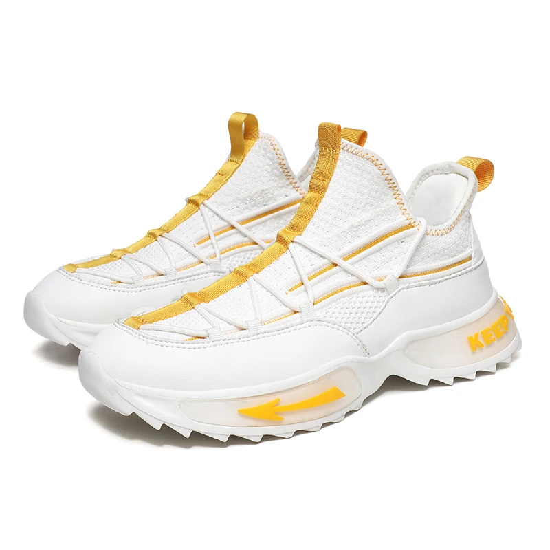 

New Men's Running Shoes Breathable Sneakers High Quality Hard-Wearing Jogging Shoes Outdoor No-slip Walk Cushioning Sports Shoes