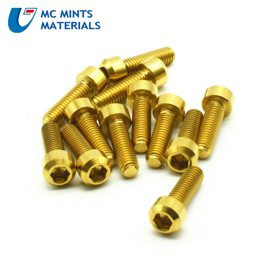 Ti болты M6 x30/40/50/60/70/80 мм крышка чаши Горный/Дорожный BikeColumn Шестигранная головка