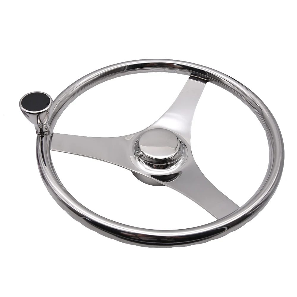 Рулевое колесо для лодки 3 Спицы 13 5 дюйма из нержавеющей стали|Морское
