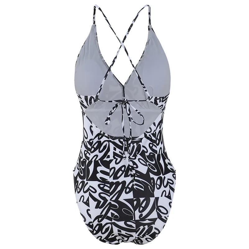 

Sexy Halter Swimsuit Women's Beachwear One-Piece Swimsuit 2021 New One-Piece Printed Swimsuit Halter One-Piece BIKINI