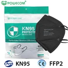 Маски POWECOM KN95 многоразовые KN95, защитная маска для лица, 5-слойная фильтровальная Пылезащитная маска для взрослых