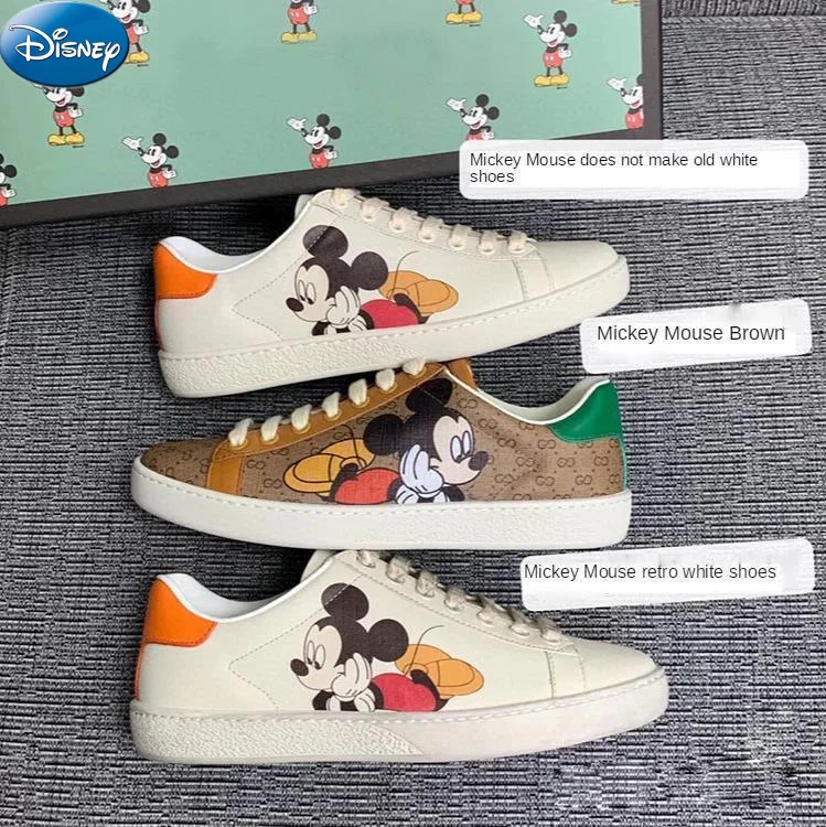 

2021 Luxury Quality Disney Mickey Mouse Shoes Flat Shoes Chinese Traditional Shoes Casual Shoes Lovers Board Shoes Lovers Shoes