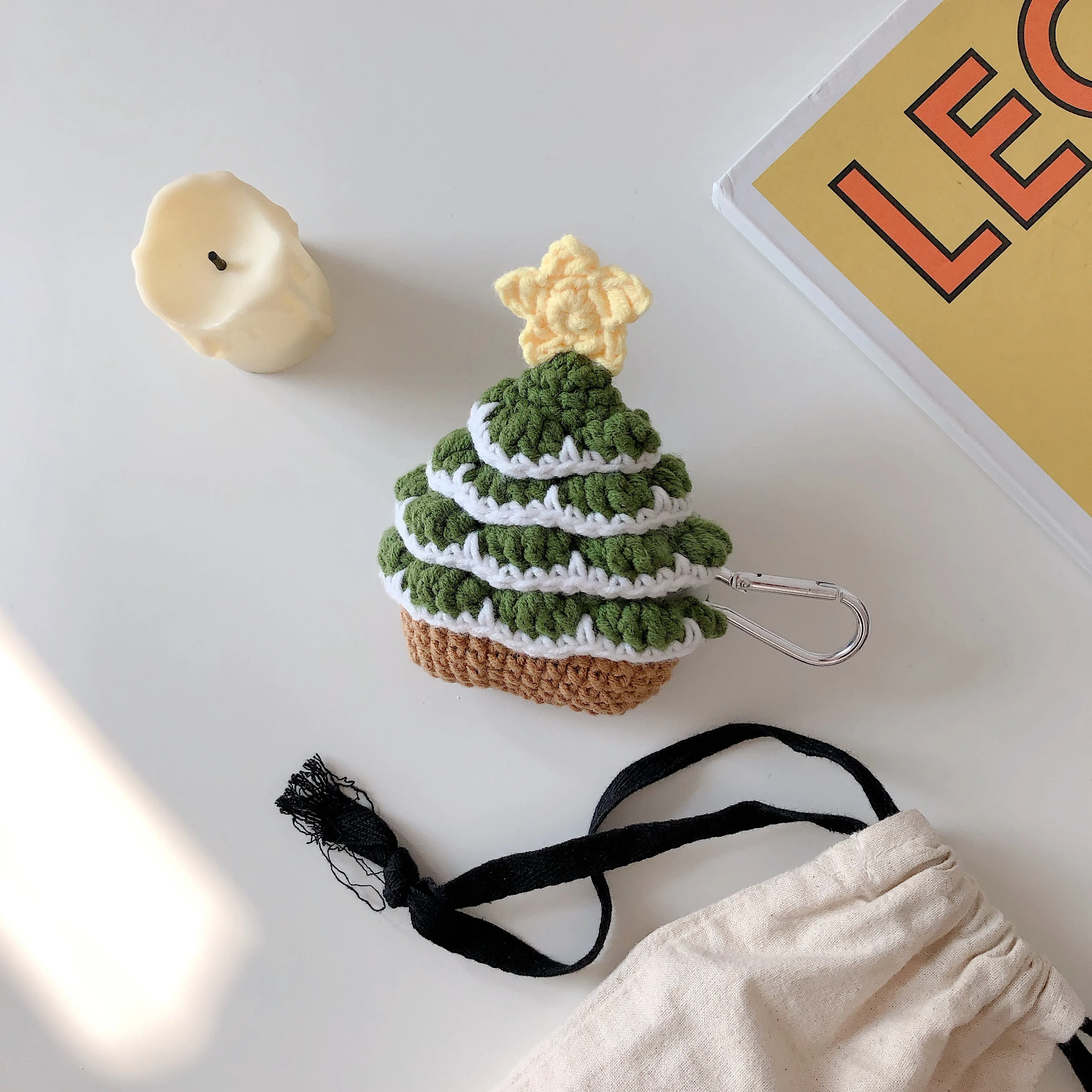 

Cute Cartoon Christmas Tree Earphone Cases For Apple AirPods Case Pro 1 2 3 Knitting Bluetooth Wireless Protective Cover