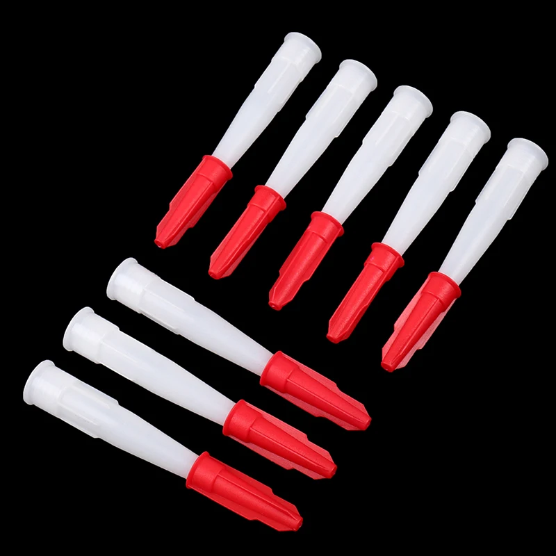 

12pcs Plastic Universal Caulking Nozzle Glass Glue Tip Mouth Home Improvement Construction Tools