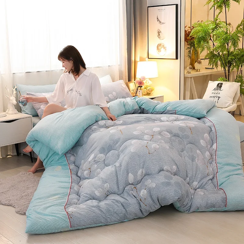 

High Quality Down Quilt Duvet Cartoon Style Comforter Multicolor Choose Quilt 1-4 Kg Weight Soft Warm Winter Comforter Filler