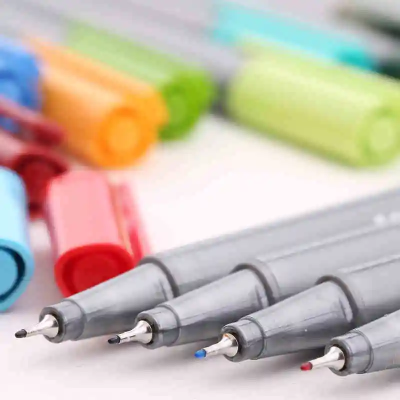 Staedtler 334 42 Triplus Fineliner авторучки 0 3 мм маркер с металлическим плакированным
