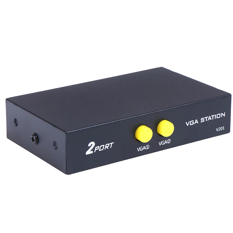 1 шт. Новый 2-портовый компьютер VGA переключатель Sharer KVM разрешение 1920x1440 |