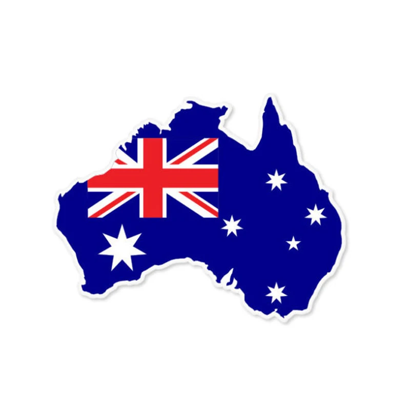 

Interesting Decal AUSTRALIA Map Car Sticker Flag Cover Scratches Waterproof Bumper Accessories PVC 12cm X 10cm