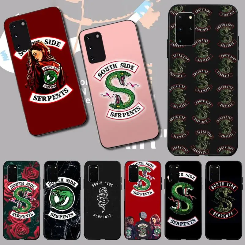 

PENGHUWAN Riverdale South Side Serpents Snake TPU Soft Phone Case Cover for Samsung S20 plus Ultra S6 S7 edge S8 S9 plus S10 5G