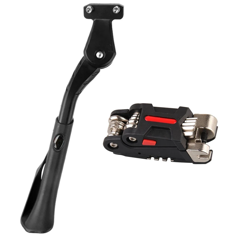 

Регулируемая Складная подставка для велосипеда, Стояночная стойка, 20-29 дюймов, велосипед с 19 в 1, многофункциональный Ремонтный комплект для...