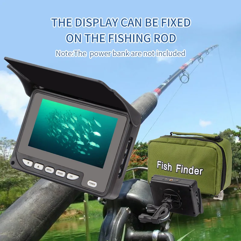 Цена Фотокамера для подводной рыбалки, ЖК-монитор 4,3 дюйма, 8 инфракрасных светодиодов, ТВЛ