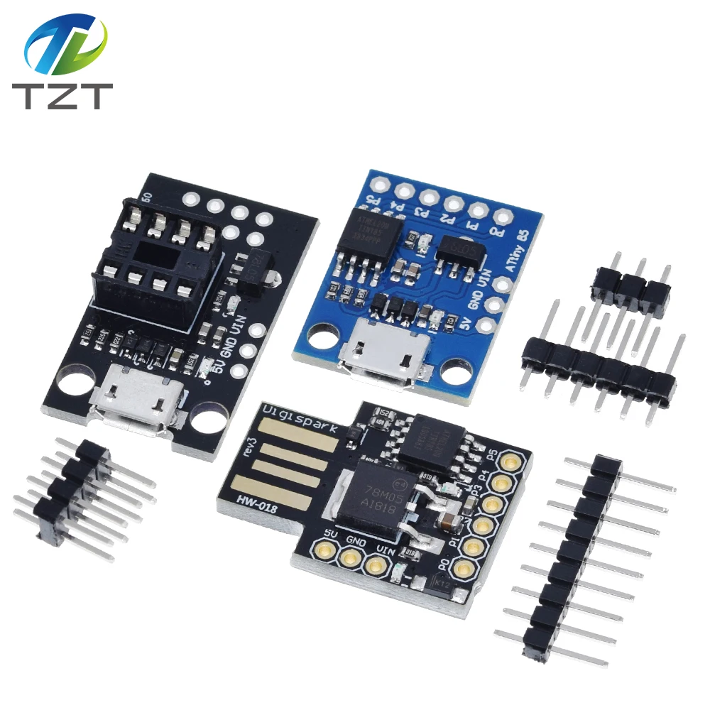 Сине черная плата разработки TINY85 Digispark Kickstarter Micro модуль ATTINY85 для Arduino IIC I2C USB|development