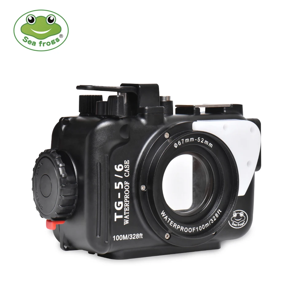 

Seafrogs 100m/325ft TG5 TG6 Underwater Case aluminum alloy Diving Waterproof Housing for Olympus TG-6 / TG-5 Camera